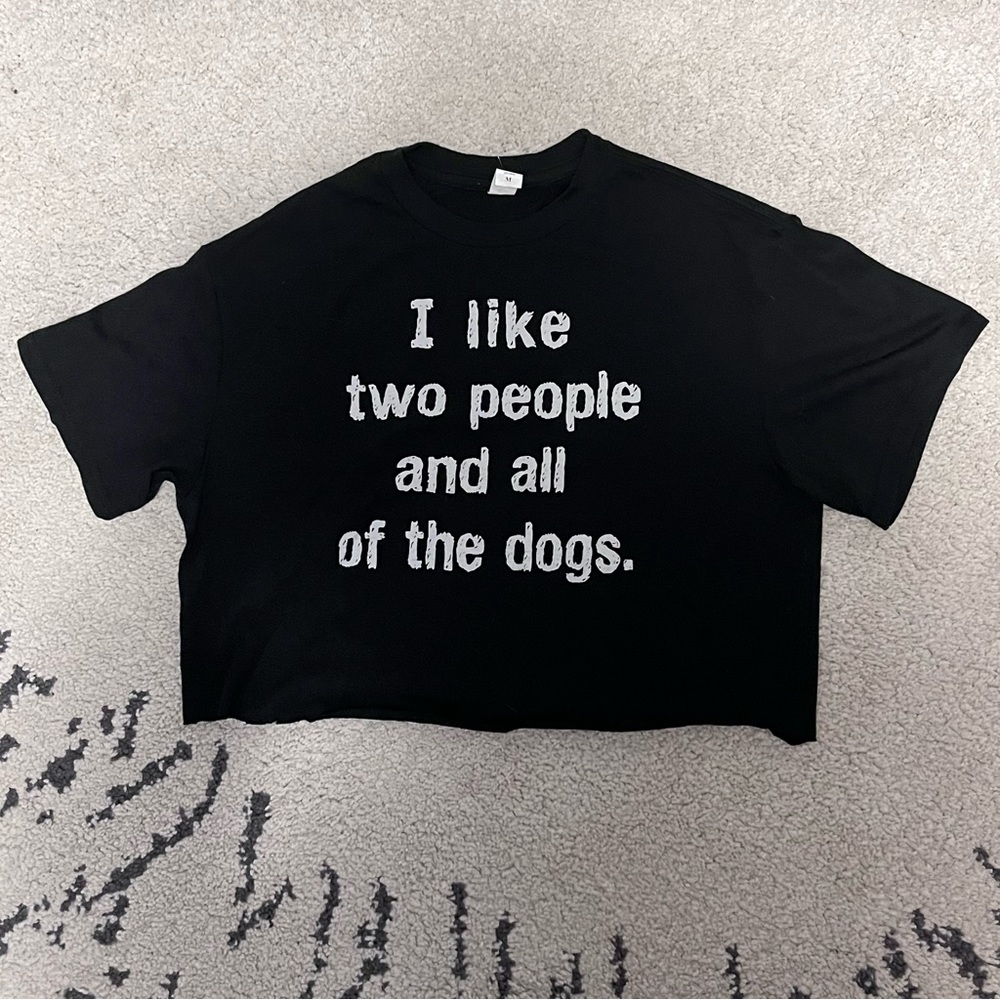 Dog lover crop shirt